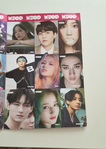  Beden K-Pop Temalı Poster ve Fotokart,Kpop temalı Sticker