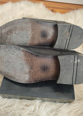 41 Beden Parlak Siyah Gotik Klasik Erkek Ayakkabı