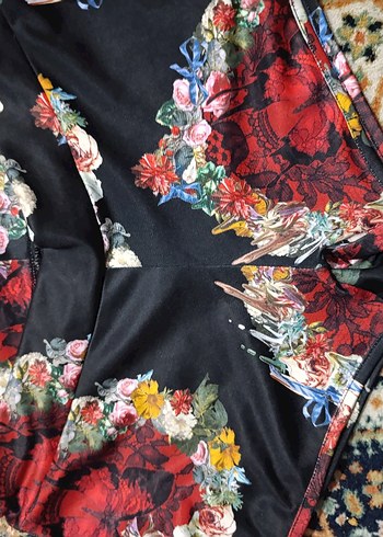 Diğer Çiçek Desenli Bohem Kadın Kimono