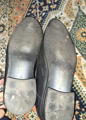 43 Beden siyah Renk Klasik Siyah Deri Erkek Ayakkabı