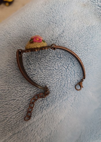 Beden kırmızı Renk Nakışlı Vintage Dantel Bileklik