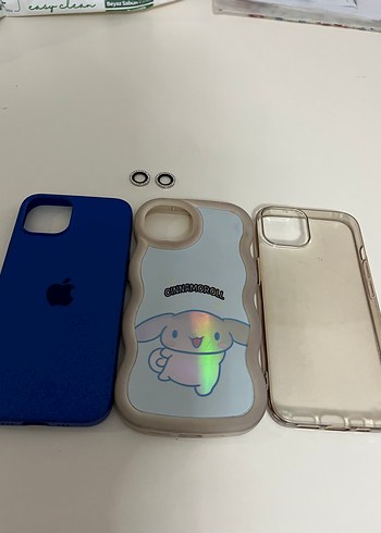 Pastel Mavi Şeffaf Telefon Kılıfı