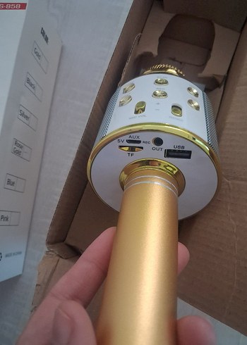 Beyaz Kablosuz Mikrofon WS-858 - Görsel 4