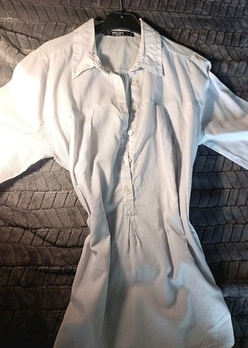 whimsy vintage grunge y2k acik mavi drapeli gomlek adil isik - Görsel 3