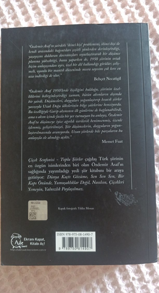 Özdemir Asaf - Çiçek Senfonisi Toplu Şiirler - Görsel 2