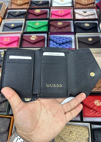 Beden Gri Baskılı Guess Kadın Deri Cüzdan