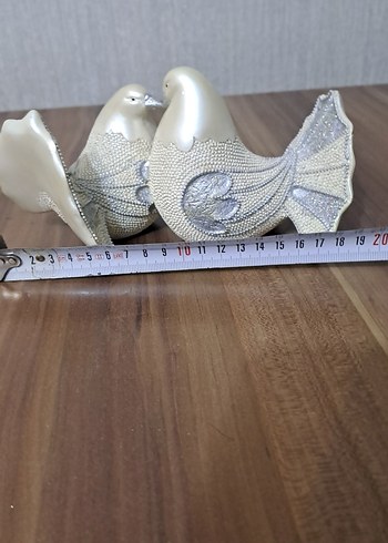 Beden Gri Kuş Figürinleri aksesuar