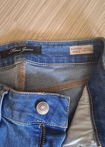 xs Beden Kadın Gri Yırtık dar Kesim Jean