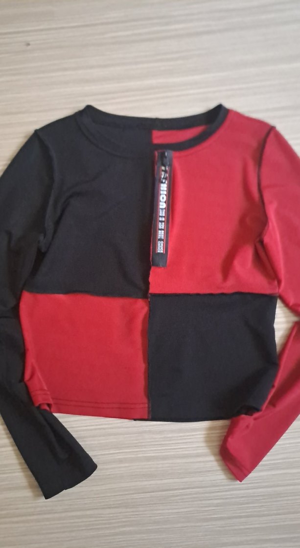 Uzun Kollu Siyah Beyaz Tişört - Görsel 3