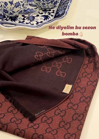 Gucci kırmızı yün ipek