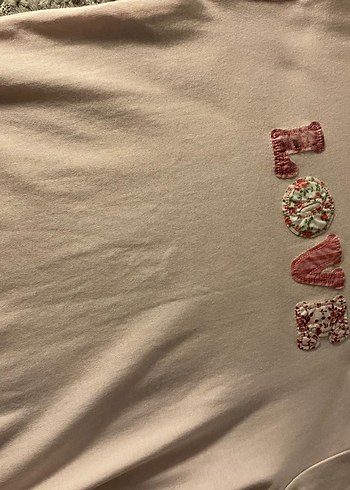 Kız Çocuk Pembe Kısa Kollu Baskılı Tişört - Görsel 4