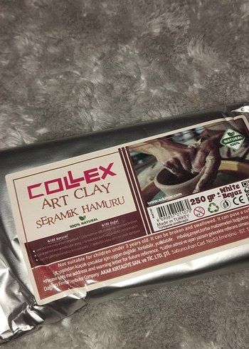 Coilex Seramik Hamuru 250gr Beyaz Kil