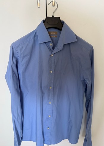 Vakko Vakko Mavi Erkek comfort Fit Uzun Kollu Gömlek