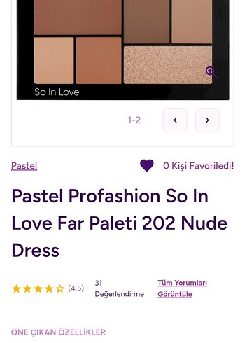 Beden Renk Pastel So In Love Göz Farı Paleti