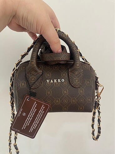 Vakko zincirli mini speedy çanta