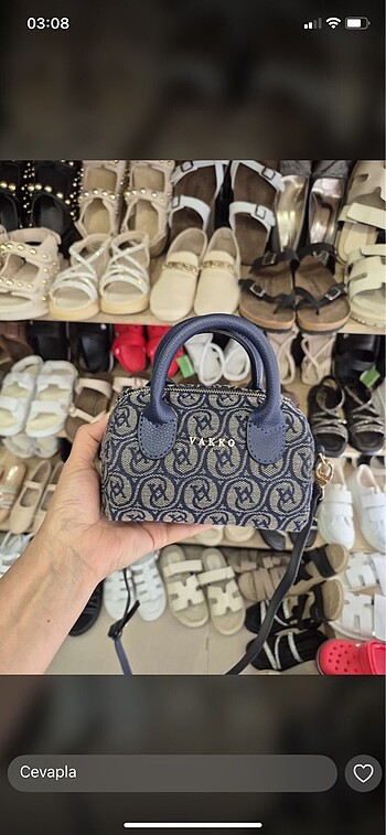 Vakko mini speedy çanta