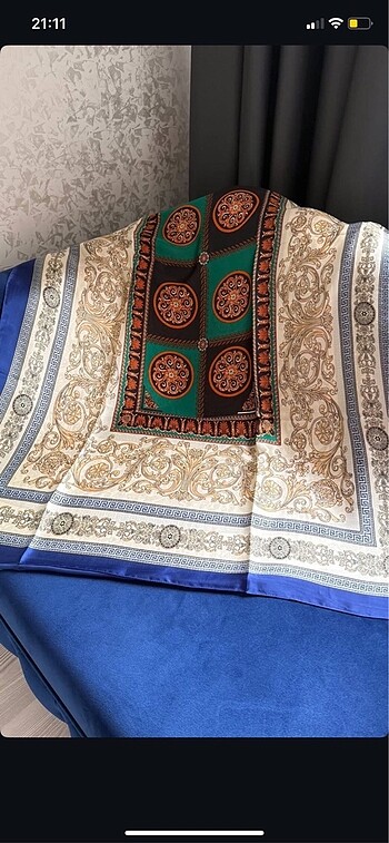  Beden Versace lüks çift taraflı şal
