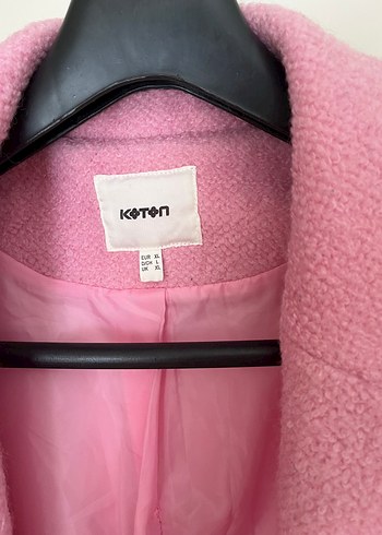 Koton Pembe Midi Kaban Düğmeli ve Cepli