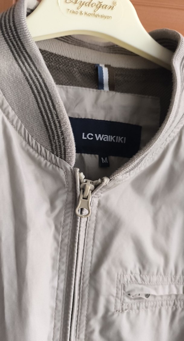 Gri Erkek Rahat Kesim Fermuarlı Ceket - Görsel 4