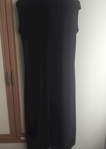 Siyah uzun kadın elbise - Görsel 4