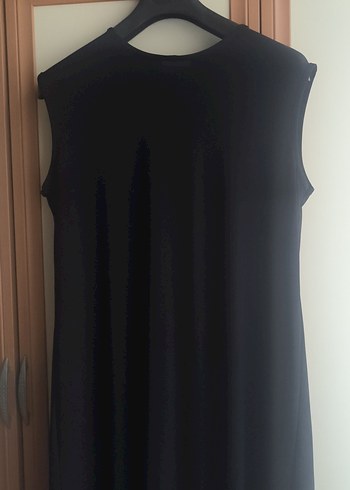 Siyah uzun kadın elbise - Görsel 3