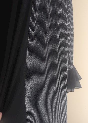 Siyah uzun kadın elbise - Görsel 9