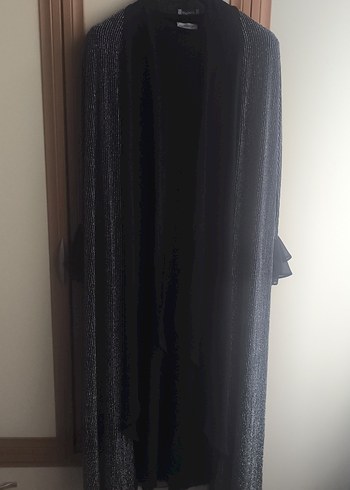 Siyah uzun kadın elbise - Görsel 6