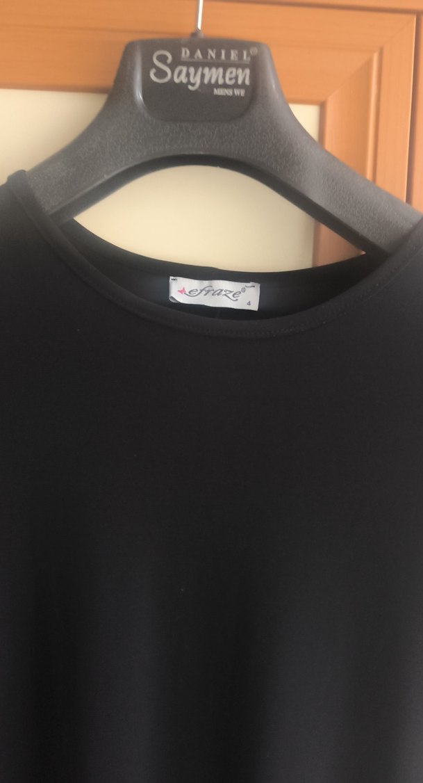 Siyah uzun kadın elbise - Görsel 5