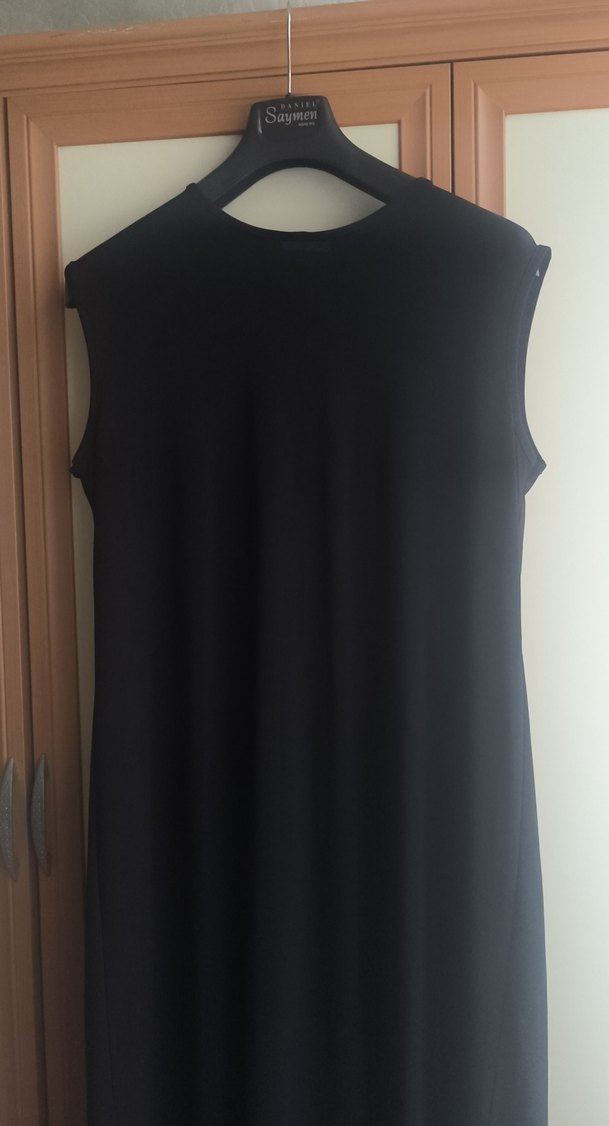 Siyah uzun kadın elbise - Görsel 3