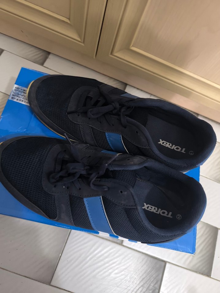 Erkek Lacivert Spor Ayakkabı Velcro Detaylı - Görsel 4