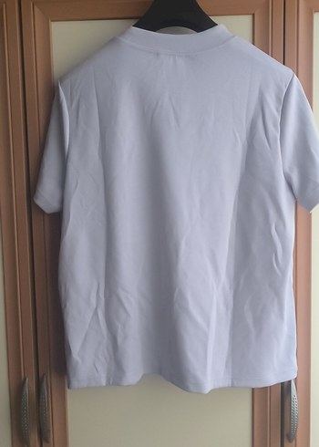 Gri Kadın Kısa Kollu Basic Tişört - Görsel 2