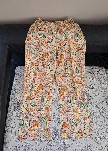 Bohem Çok Renkli Desenli Uzun Kadın Pantolon