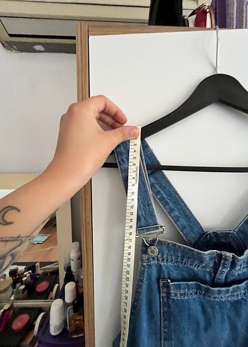 17-18 years Beden Kızlar İçin Ayarlanabilir Askılı Jean Tulum
