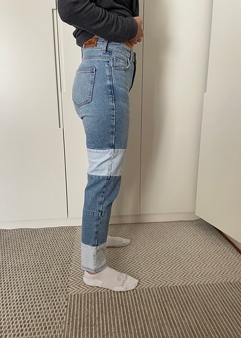34 Beden Kadın Patchwork Jean