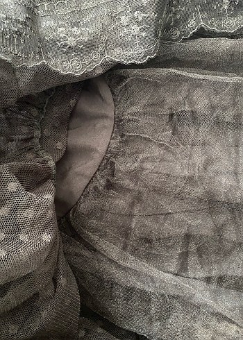 Dantel Detaylı Siyah Kız Elbisesi - Görsel 2