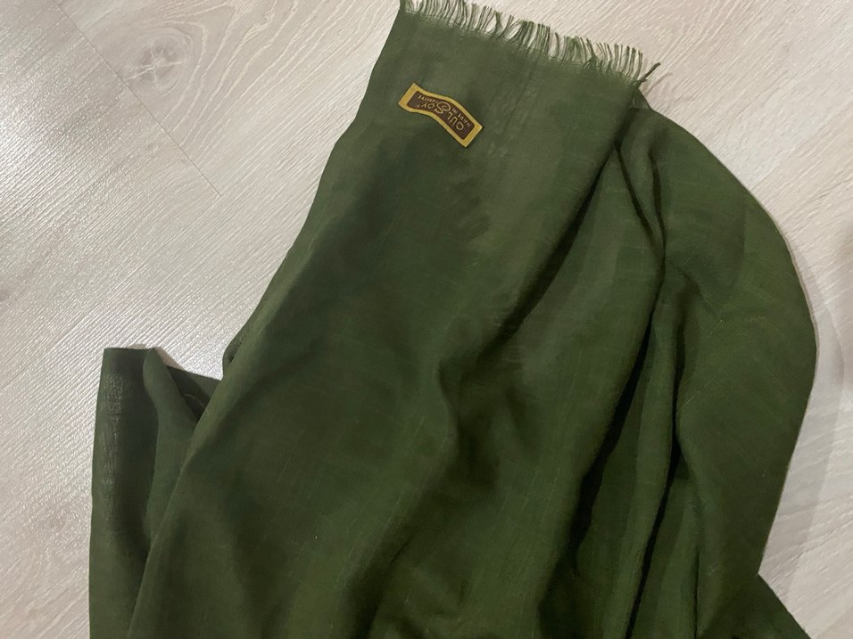 Kadın yeşil şal - Görsel 2