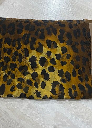 Bohem Tarzı Pileli Kahverengi Kadın şal - Görsel 3