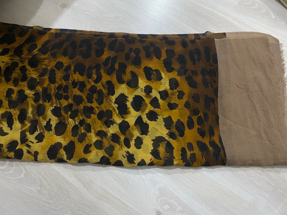 Bohem Tarzı Pileli Kahverengi Kadın şal - Görsel 3