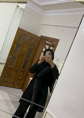 xl Beden Siyah kadın tunik