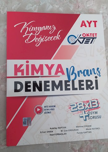 AYT Kimya Branş Denemeleri Kitabı