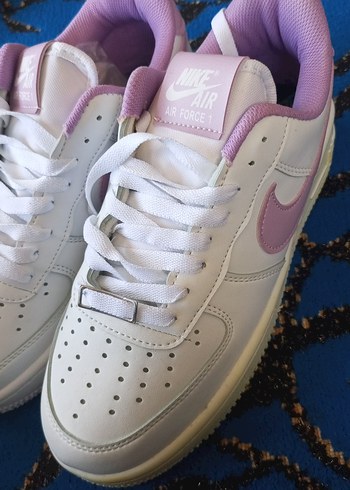 Nike Air Force 1 Lila Beyaz Spor Ayakkabı - Görsel 3