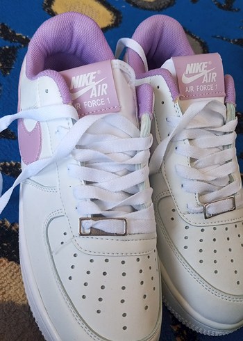 Nike Air Force 1 Lila Beyaz Spor Ayakkabı - Görsel 2