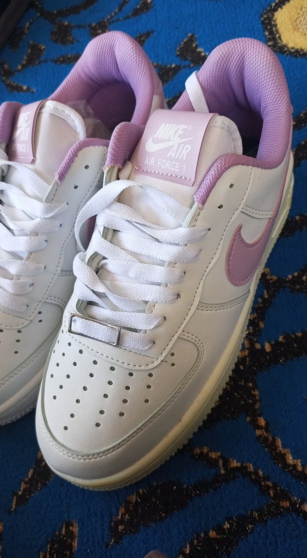 Nike Air Force 1 Lila Beyaz Spor Ayakkabı - Görsel 3