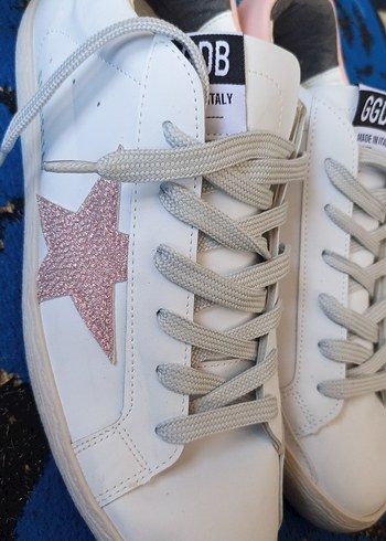 Beyaz Bağcıklı Kadın Spor Ayakkabı - Görsel 3