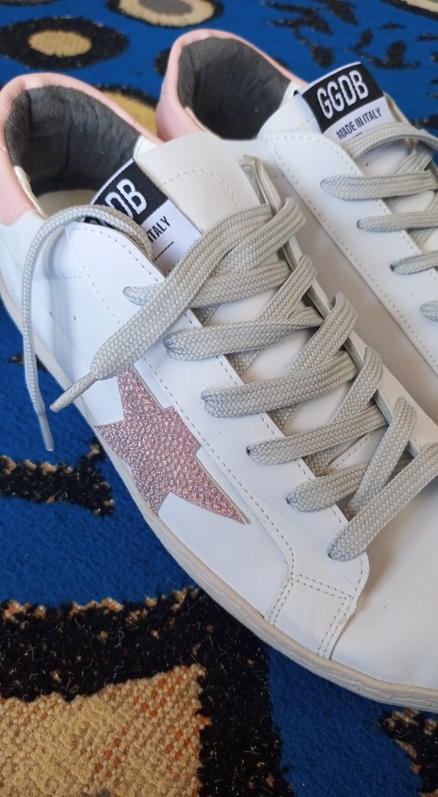 Beyaz Bağcıklı Kadın Spor Ayakkabı - Görsel 2