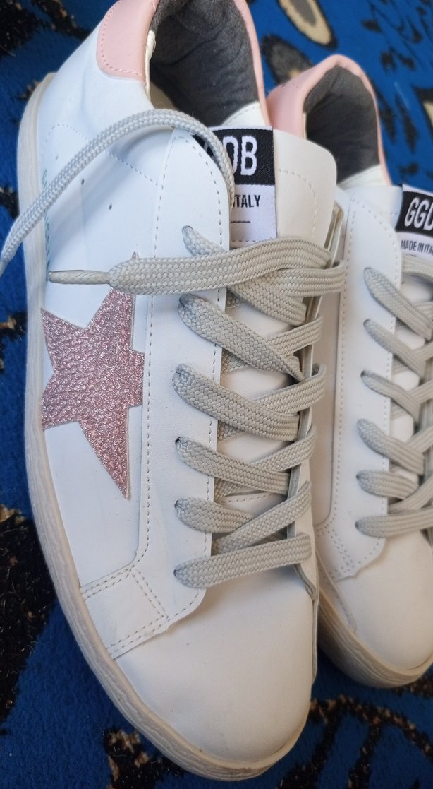 Beyaz Bağcıklı Kadın Spor Ayakkabı - Görsel 3