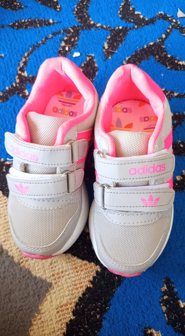 Kız Çocuk Pembe Adidas Spor Ayakkabı - Görsel 4