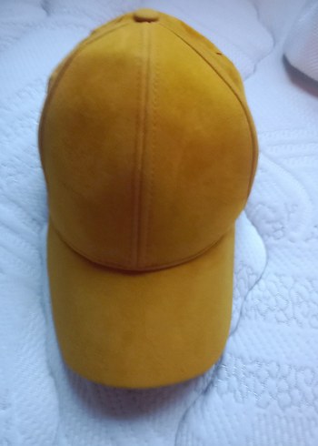 Sarı Süet Kadın Spor Şapka - Görsel 3