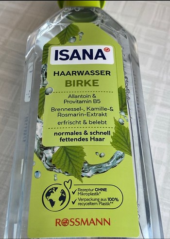Beden Renk Isana Saç Suyu - Normal ve Hızlı Yağlanan Saçlar