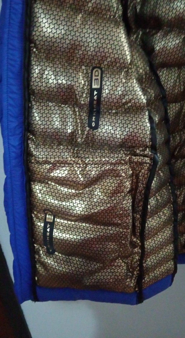 Mavi Fermuarlı Kış Montu - Görsel 5